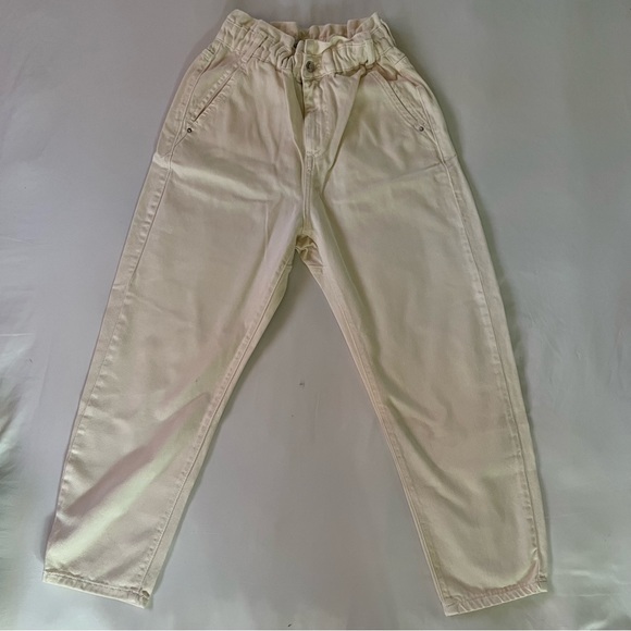 Zara Pants - Zara High Waisted, Cream pants